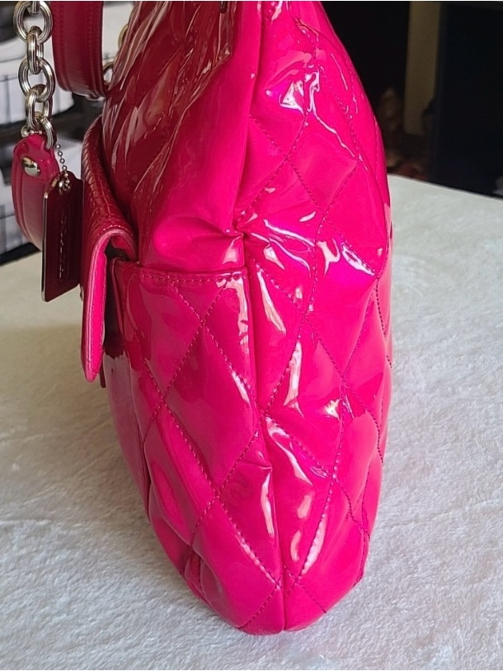 Coach 2011 Poppy Liquid Gloss Slim Tote - Picture 7 of 17